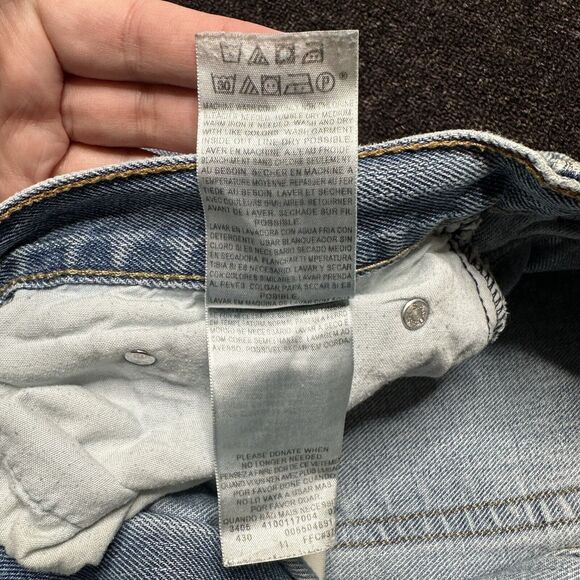 Levis 505 Relaxed Fit Jeans Mens 40X32 Blue Straight Denim Medium Wash - Picture 12 of 12